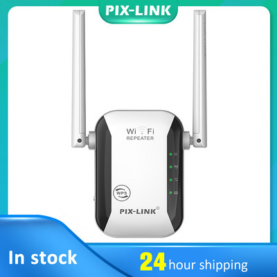 PIXLINK 2.4G безжичен Wifi ретранслатор 300Mbps мрежа 4G Wifi рутер удължител усилвател на сигнала 2 антени бустер точка за достъп
