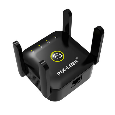 PIXLINK WiFi kartotuvas Belaidis Wi-Fi plėstuvas 300Mbps Wi-Fi stiprintuvas 802.11N ilgo nuotolio Wi-Fi signalo stiprintuvas 2.4G Wi-Fi repiter