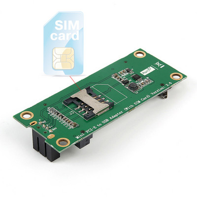 Mini PCI-E Wireless WWAN Test Card USB 4Pin MiniPCI Express Adapter W/SIM Card Slot for Module 3G/4G for HUAWEI For SAMSUNG ZTE