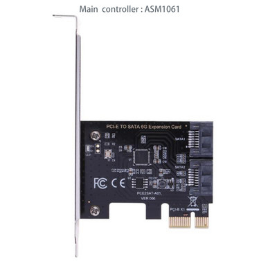 UUS PCIE-SATA-kaardi PCI-E-adapter PCI Expressi-SATA3.0-muunduriga 2-pordiline SATA III 6G laienduskontrolleri kaardiadapter