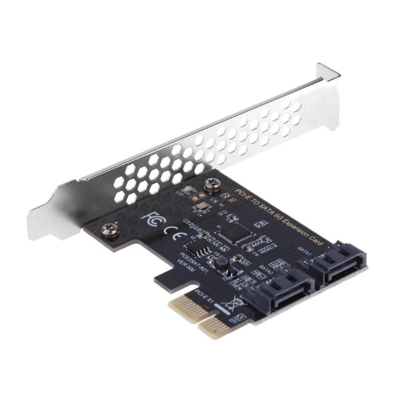 UUS PCIE-SATA-kaardi PCI-E-adapter PCI Expressi-SATA3.0-muunduriga 2-pordiline SATA III 6G laienduskontrolleri kaardiadapter