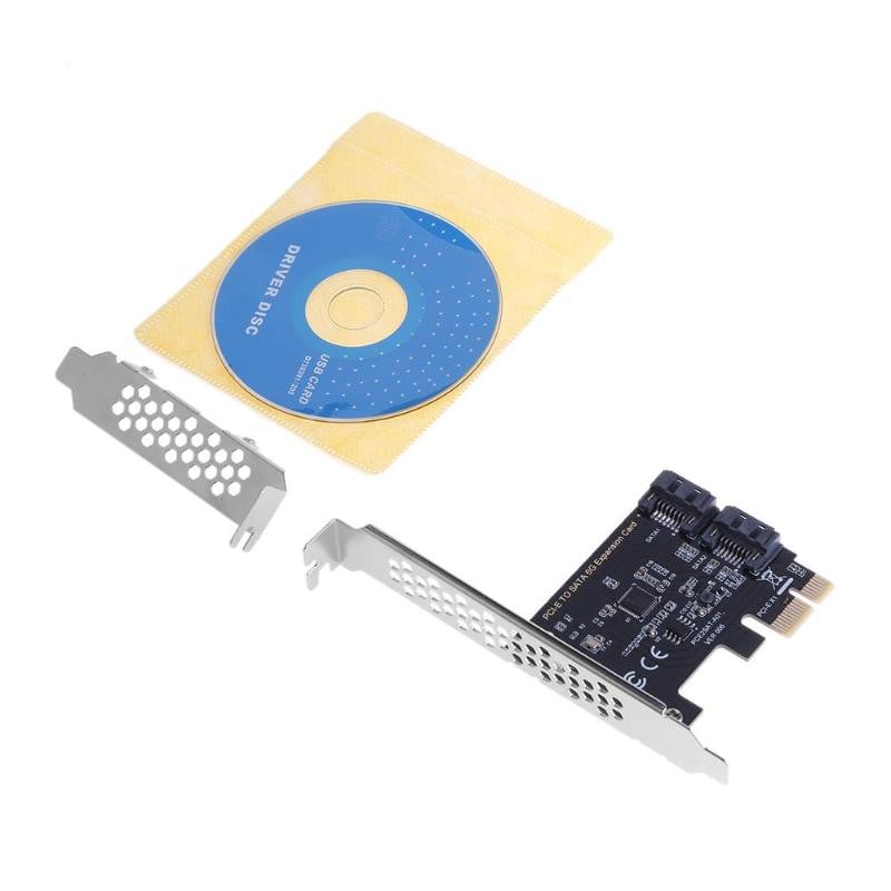 UUS PCIE-SATA-kaardi PCI-E-adapter PCI Expressi-SATA3.0-muunduriga 2-pordiline SATA III 6G laienduskontrolleri kaardiadapter