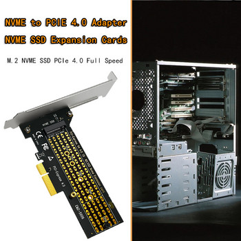 M.2 NVME SSD към PCIe 4.0 адаптер Riser Card 64Gb SSD PCI Express X4 адаптер за настолен компютър PCI-E GEN4 пълна скорост за Chia Mining