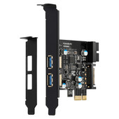 1 Állítsa be a PCI-E-t USB 3.2 Gen 1 adapterkártyára 5 Gbps PCI Express (Pcie) bővítőkártya USB3.0 hub PCI Express kártya