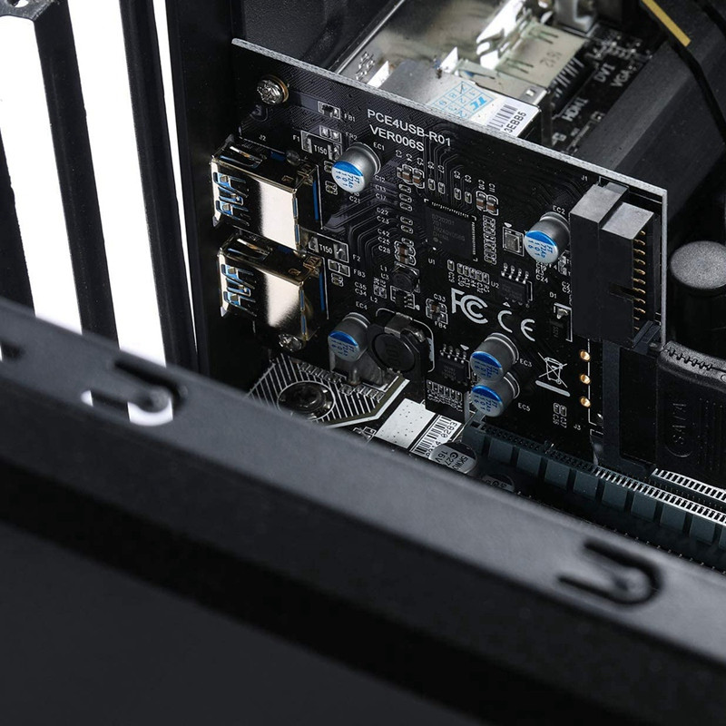 1 Állítsa be a PCI-E-t USB 3.2 Gen 1 adapterkártyára 5 Gbps PCI Express (Pcie) bővítőkártya USB3.0 hub PCI Express kártya