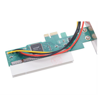 PCIE към PCI адаптер PCI Express X1 към PCI Expansion Card Riser ASM1083 Чипсет PCI-E конвертор адаптер с 4-пинов захранващ конектор