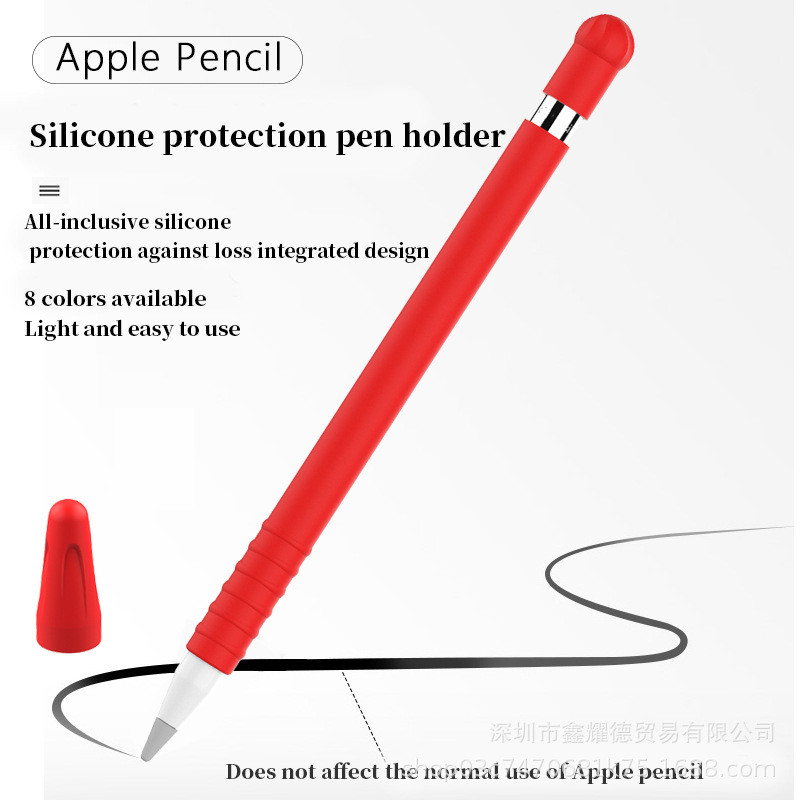 Skirtas Apple Pencil 1st Case Pieštuko dėklas Tablet Touch Stylus Pen apsauginis dangtelis maišelis Nešiojamas minkštas silikoninis dėklas