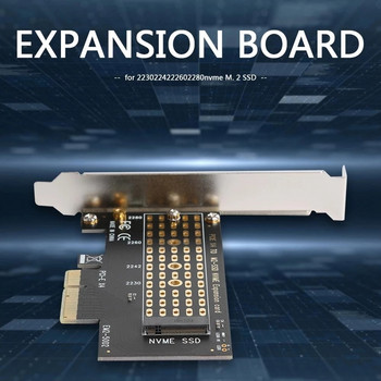 GUDGA SSD M2 NVMe σε κάρτες επέκτασης προσαρμογέα PCIE Υποστήριξη κλειδιού M/M+B για PCI Express 3.0 x4 2230-2280-2242-2260 Chia Mining
