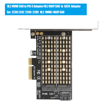 GUDGA SSD M2 NVMe na PCIE adaptersku ploču Kartice za proširenje M/M+B Ključna podrška za PCI Express 3.0 x4 2230-2280-2242-2260 Chia Mining
