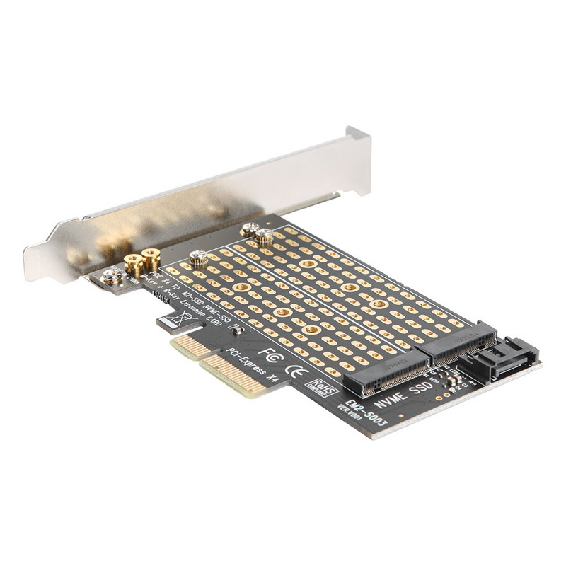 GUDGA SSD M2 NVMe na PCIE adaptersku ploču Kartice za proširenje M/M+B Ključna podrška za PCI Express 3.0 x4 2230-2280-2242-2260 Chia Mining