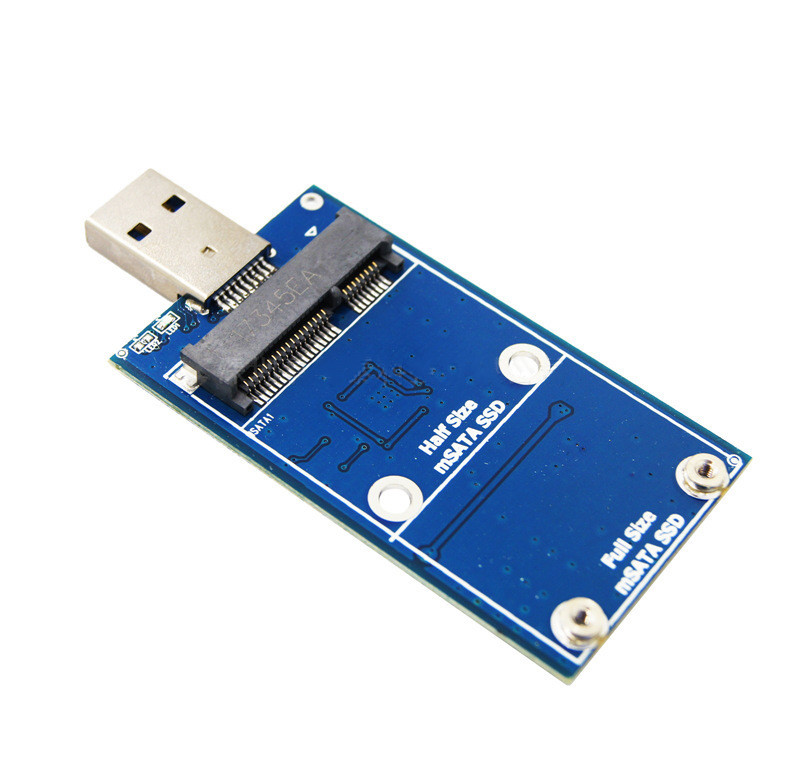 mSATA-USB 3.0 adapterkártya külső SSD PCBA konverter bővítőkártya külső szilárdtestlemez támogatás 30*30 30*50 mSATA SSD