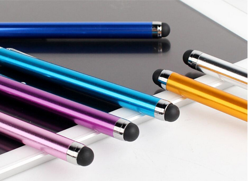 10 buc/lot creion stilou pentru ecran pentru IPhone, iPad, iPod, costum tactil, pentru telefon inteligent, tabletă, creion capacitiv tactil din metal
