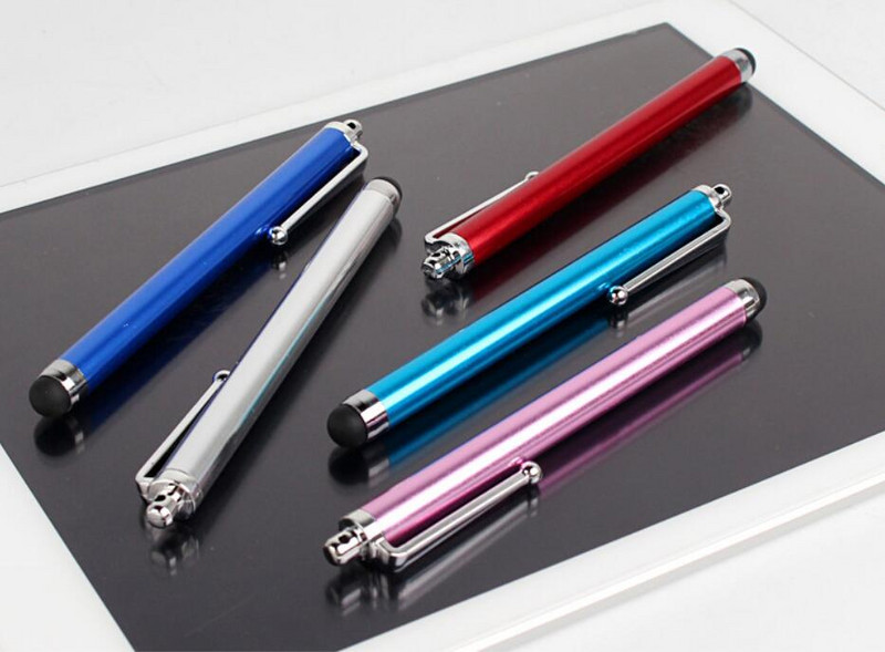 10 buc/lot creion stilou pentru ecran pentru IPhone, iPad, iPod, costum tactil, pentru telefon inteligent, tabletă, creion capacitiv tactil din metal