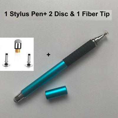 Universal 2 în 1 Disc de precizie Vârf din fibră Stylus Pen Tabletă Ecran capacitiv Caneta Touch Pen pentru telefon mobil Android Smart