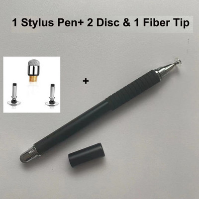 Universal 2 în 1 Disc de precizie Vârf din fibră Stylus Pen Tabletă Ecran capacitiv Caneta Touch Pen pentru telefon mobil Android Smart