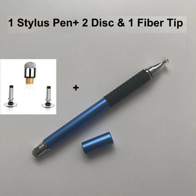 Universal 2 în 1 Disc de precizie Vârf din fibră Stylus Pen Tabletă Ecran capacitiv Caneta Touch Pen pentru telefon mobil Android Smart