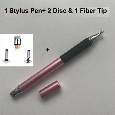 Universal 2 în 1 Disc de precizie Vârf din fibră Stylus Pen Tabletă Ecran capacitiv Caneta Touch Pen pentru telefon mobil Android Smart