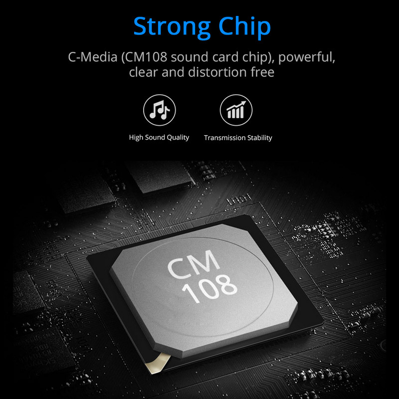 TISHRIC Promotion 5HV2 Išorinė usb garso plokštė 7.1 su 3,5 mm garso sąsajos adapteriu ausinių garsiakalbiams nešiojamas Kompiuteris PC