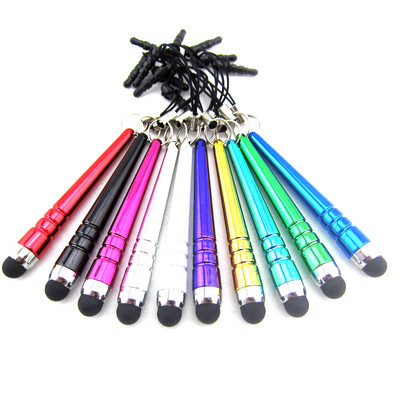 50 vienetų / partijos Stylus Pen Bundle Mini Crystal talpinis universalus jutiklinis ekranas, skirtas iPhone Samsung Huawei Android telefonams iPad iPod
