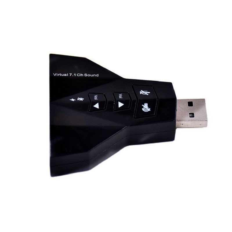 Išorinė virtuali USB 7.1 3D garso garso plokštės adapteris, dvigubas mikrofonas, dviguba garso sąsaja, nepriklausoma garso plokštė kompiuteriui