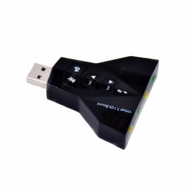 Išorinė virtuali USB 7.1 3D garso garso plokštės adapteris, dvigubas mikrofonas, dviguba garso sąsaja, nepriklausoma garso plokštė kompiuteriui