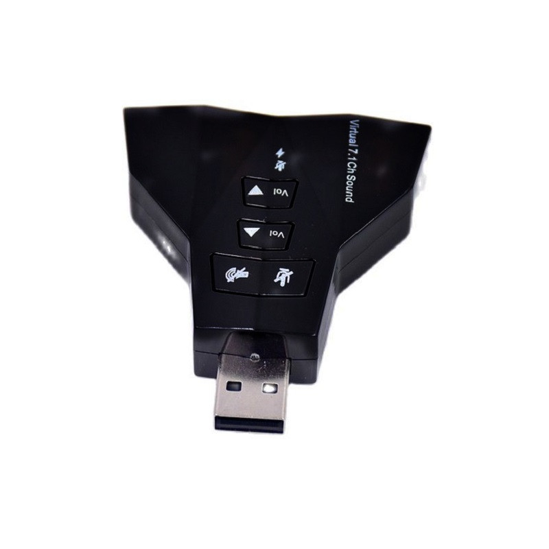 Išorinė virtuali USB 7.1 3D garso garso plokštės adapteris, dvigubas mikrofonas, dviguba garso sąsaja, nepriklausoma garso plokštė kompiuteriui