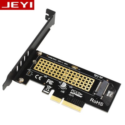 JEYI SK4 M.2 Охлаждане на радиатора NVMe SSD NGFF TO PCIE X4 интерфейсна карта Поддръжка на PCI Express 3.0 x4 2230-2280 Размер m.2 ПЪЛНА СКОРОСТ