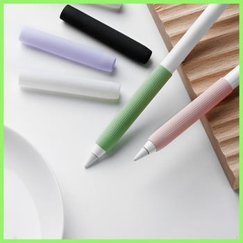 2 бр. Защитен калъф за молив Apple Pencil 1/2, мек силиконов, устойчив на надраскване, удароустойчив, нехлъзгащ се, защитен капак за стилус