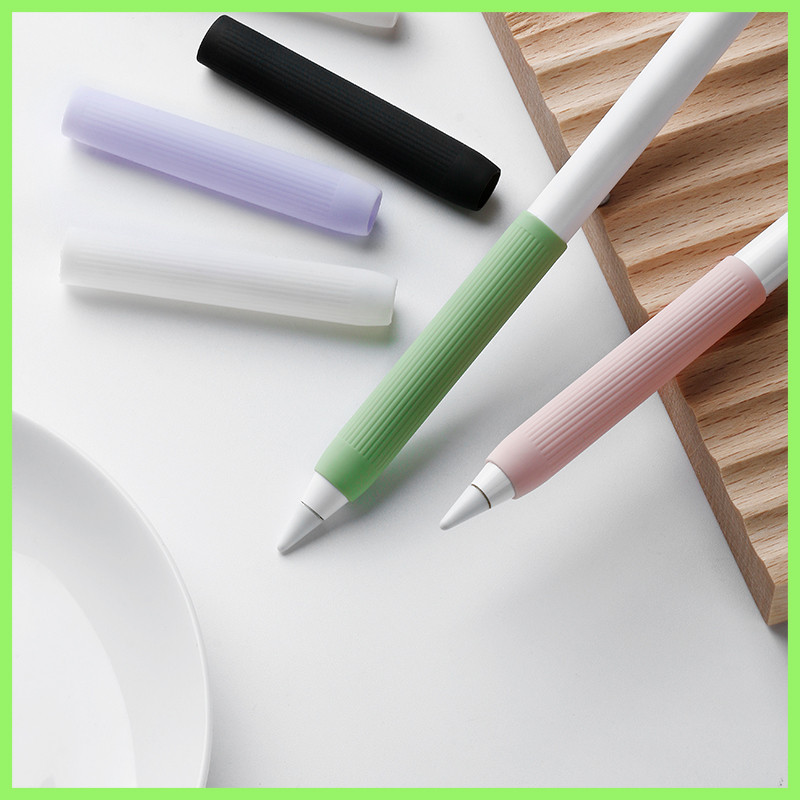 2 ks úchop na pero pre Apple Pencil 1/2 ochranné puzdro z mäkkého silikónu, odolné voči poškriabaniu, nárazom a protišmykovému ochrannému krytu pre stylus
