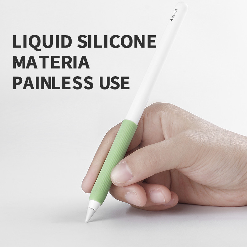 2 ks úchop na pero pre Apple Pencil 1/2 ochranné puzdro z mäkkého silikónu, odolné voči poškriabaniu, nárazom a protišmykovému ochrannému krytu pre stylus