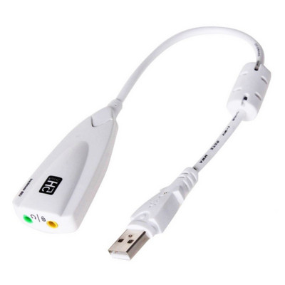 Badu.bg USB звукова карта 7.1 микрофон адаптер за слушалки 5HV2 USB към ...