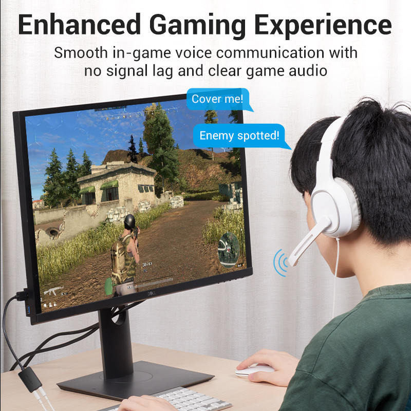 Vention garso plokštė iš USB iki 3,5 mm garso sąsajos adapterio išorinė garso plokštė nešiojamam kompiuteriui PS4 ausinės mikrofonas USB garso plokštė