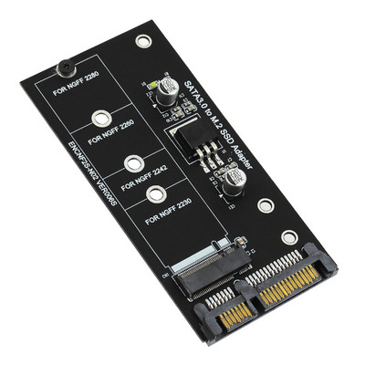 M.2 SATA адаптер Raiser M2 към SATA адаптер M.2 към SATA адаптер M.2 NGFF конвертор 2,5" SATA3 карта B Ключ за 2230-2280 M2 SSD