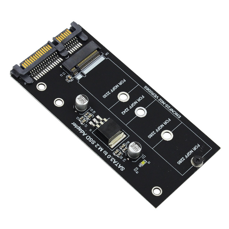 M.2 SATA-adapteri tõsteseade M2-SATA-adapter M.2-SATA-adapter M.2 NGFF-muundur 2,5-tolline SATA3-kaart B võti 2230-2280 M2 SSD-le