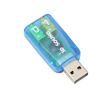 Mini išorinė USB prie 3,5 mm mikrofono ausinių lizdas stereo ausinės 3d garso plokštės garso adapteris nauja garsiakalbio sąsaja nešiojamam kompiuteriui