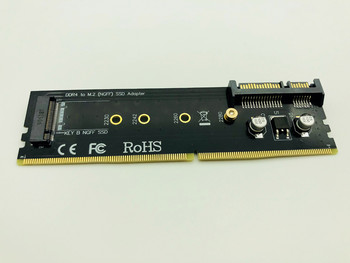 DDR4 σε M.2 SATA Adapter Riser Memory DDR4 DIMM to M.2 NGFF SSD B Key 15pin Power 7pin SATA Port to Motherboard 2230-2280 M2 SSD
