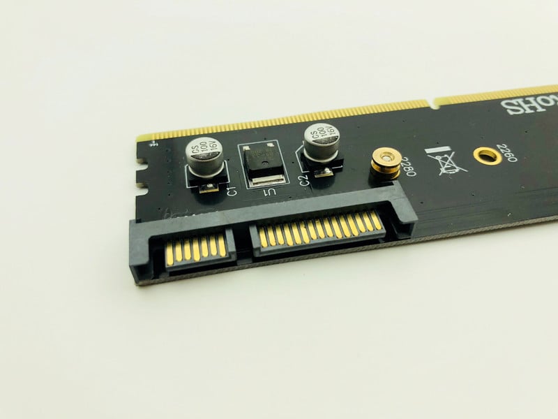 DDR4 na M.2 SATA Adapter Riser Memorija DDR4 DIMM na M.2 NGFF SSD B ključ 15Pin Power 7pin SATA Port na matičnu ploču 2230-2280 M2 SSD