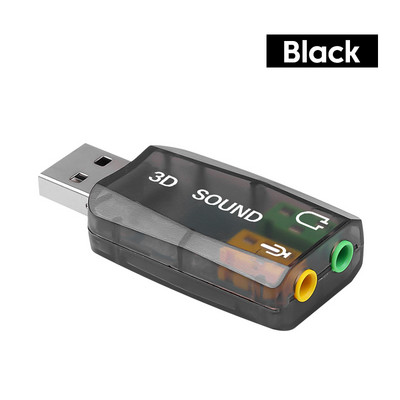 Elough Mini išorinė garso plokštė USB prie 3,5 mm mikrofono ausinių lizdas Stereo ausinės garso plokštės garso adapterio garsiakalbio sąsaja kompiuteriui