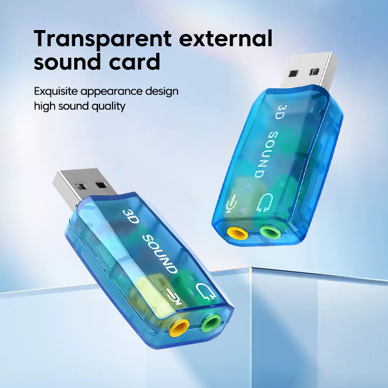 Elough Mini išorinė garso plokštė USB prie 3,5 mm mikrofono ausinių lizdas Stereo ausinės garso plokštės garso adapterio garsiakalbio sąsaja kompiuteriui