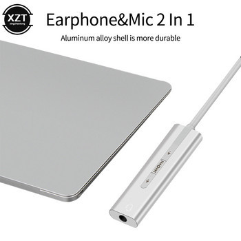 USB εξωτερική κάρτα ήχου 7.1 διπλό καλώδιο προσαρμογέα 3,5 mm 2 σε 1 3,5 mm Jack Aux Audio 3D Stereo Mic Headset Μικρόφωνο για φορητό υπολογιστή