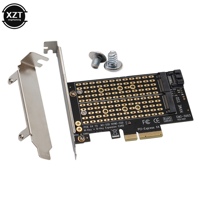 PCIE na M2/M.2 adapter za dodatnu karticu SATA M.2 SSD PCIE adapter NVME/M2 PCIE3.0 adapter NGFF SSD M2 na SATA PCI-E karticu M tipka +B tipka
