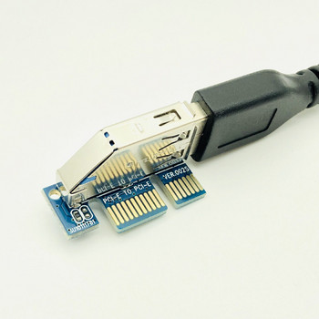 Προσθήκη κάρτας PCI Express USB 3.0 Adapter Raiser Extender PCIE Riser Card USB 3.0 PCI-E SATA PCI E Riser PCI Express X1 to X4