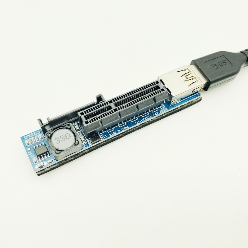 Adaugă pe card Adaptor PCI Express USB 3.0 Raiser Extender PCIE Riser Card USB 3.0 PCI-E SATA PCI E Riser PCI Express X1 la X4 Slot