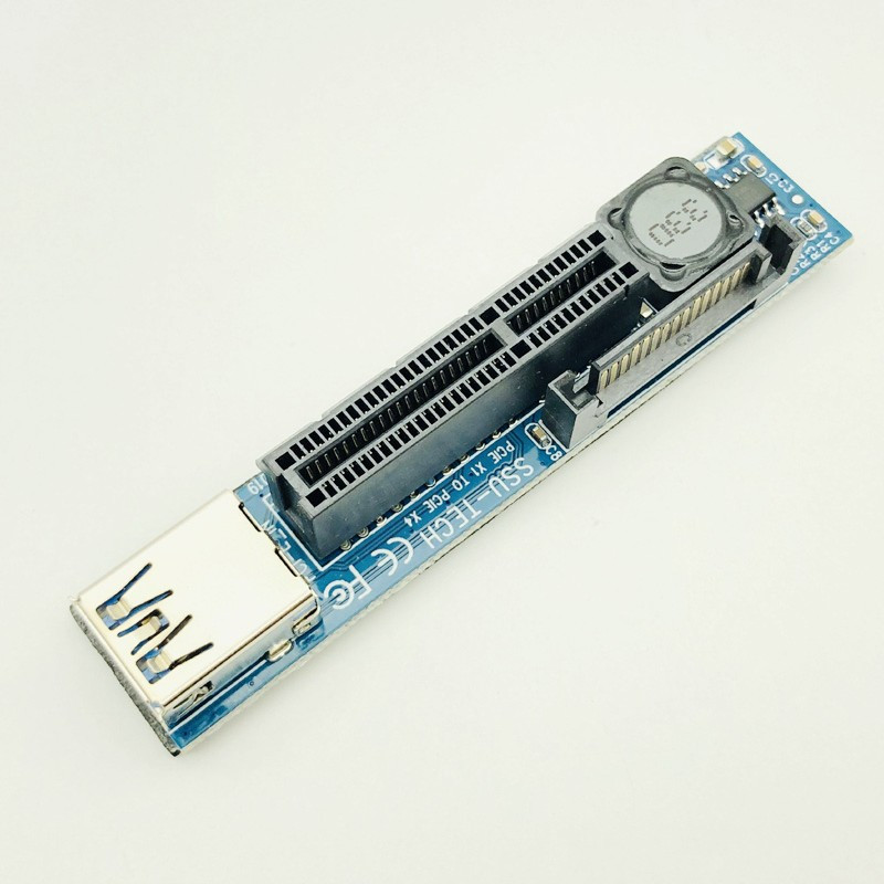Adaugă pe card Adaptor PCI Express USB 3.0 Raiser Extender PCIE Riser Card USB 3.0 PCI-E SATA PCI E Riser PCI Express X1 la X4 Slot