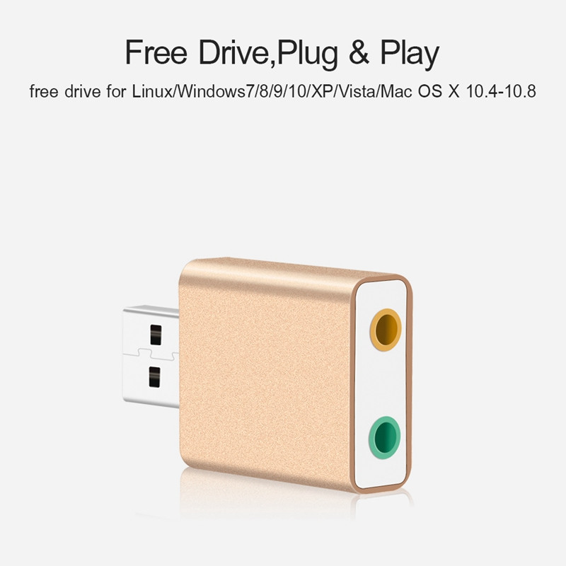 USB hangkártya 7.1 külső USB-csatlakozó 3,5 mm-es fejhallgató adapter sztereó audio mikrofon hangkártya PC számítógéphez laptophoz