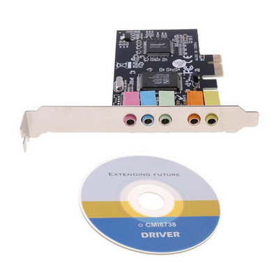 Placă de sunet digitală PCI-E 5.1 Condensatori solizi CMI8738 Chipset + Barieră