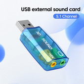 OLAF Mini vanjski USB na 3,5 mm mikrofon, utičnica za slušalice, stereo slušalice, 3d zvučna kartica, audio adapter, novo sučelje zvučnika za prijenosno računalo