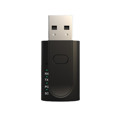 Νέα διασύνδεση ήχου USB κάρτας ήχου συμβατή με Bluetooth Εξωτερικός προσαρμογέας ήχου μικροφώνου 3,5 mm 4 λειτουργίες με καλώδιο ήχου 50 cm