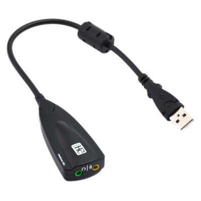 USB 5HV2 vezetékes sztereó kártya USB-3,5 mm-es audio interfész külső USB 7.1 hangkártya illesztőprogram nélkül PC laptop mikrofonhoz