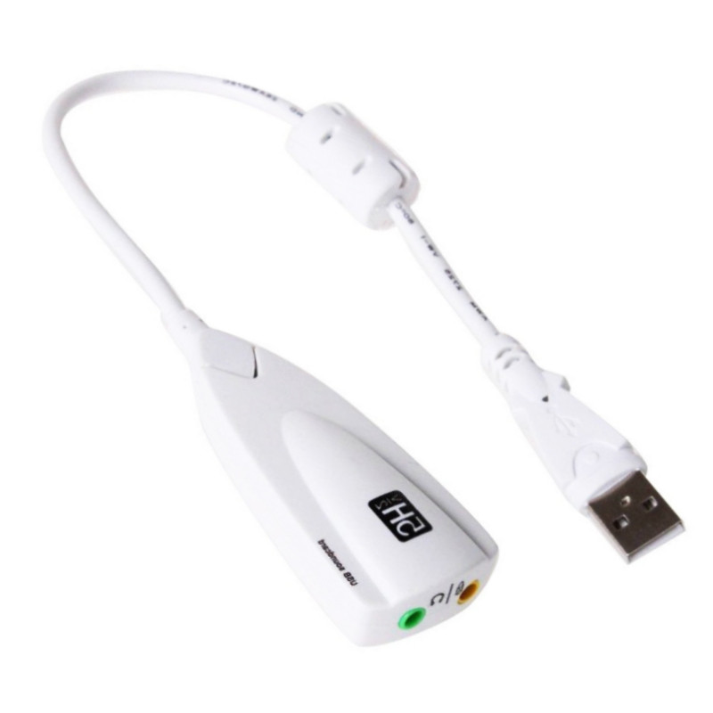 USB 5HV2 vezetékes sztereó kártya USB-3,5 mm-es audio interfész külső USB 7.1 hangkártya illesztőprogram nélkül PC laptop mikrofonhoz